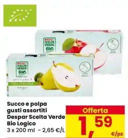 Despar Succo e polpa Despar Scelta Verde Bio Logico offerta