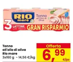 Despar Tonno all'olio di oliva Rio mare offerta
