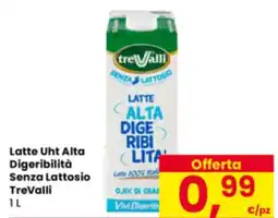 Eurospar Latte Uht Alta Digeribilità Senza Lattosio TreValli offerta