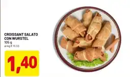 DPiù Croissant salato con wurstel offerta