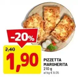 DPiù Pizzetta margherita offerta