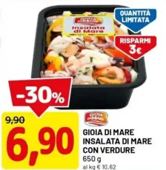 DPiù Gioia di mare insalata di mare con verdure offerta