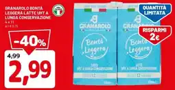 DPiù Granarolo bontà leggera latte uht a lunga conservazione offerta