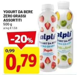 DPiù Yogurt da bere zero grassi offerta