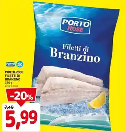 DPiù Porto rose filetti di branzino offerta