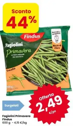 Eurospar Fagiolini Primavera Findus offerta
