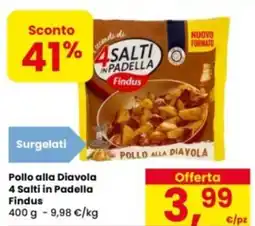 Eurospar Pollo alla Diavola 4 Salti in Padella Findus offerta