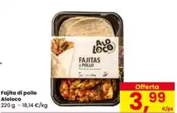 Eurospar Fajita di pollo Aloloco offerta