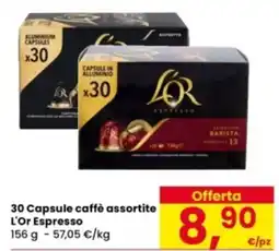 Eurospar 30 Capsule caffè L'Or Espresso offerta