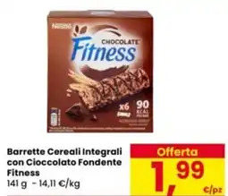 Eurospar Barrette Cereali Integrali con Cioccolato Fondente Fitness offerta