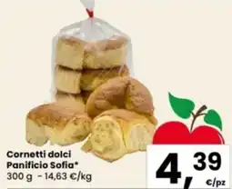 Eurospar Cornetti dolci Panificio Sofia offerta