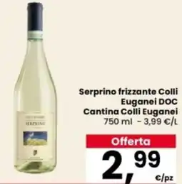 Eurospar Serprino frizzante Colli Euganei DOC Cantina Colli Euganei offerta