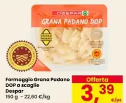 Eurospar Formaggio Grana Padano DOP a scaglie Despar offerta