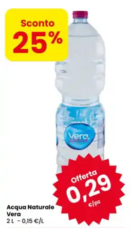 Eurospar Acqua Naturale Vera offerta