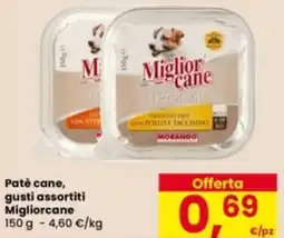 Eurospar Patè cane Migliorcane offerta