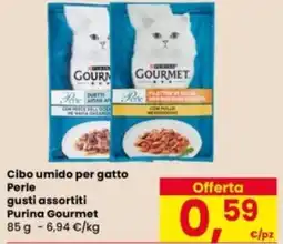 Eurospar Cibo umido per gatto Perle Purina Gourmet offerta