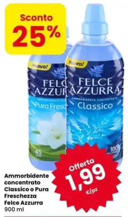 Eurospar Ammorbidente concentrato Classico o Pura Freschezza Felce Azzurra offerta