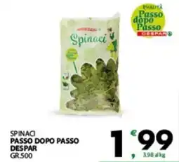 Eurospar Spinaci passo dopo passo DESPAR offerta