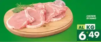 Eurospar Costate di suino offerta