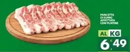 Eurospar Pancetta di suino affettata con puntine offerta