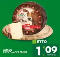 Eurospar Asiago fresco vacca bruna offerta