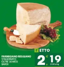 Eurospar Parmigiano reggiano stagionato oltre 30 mesi bardi offerta
