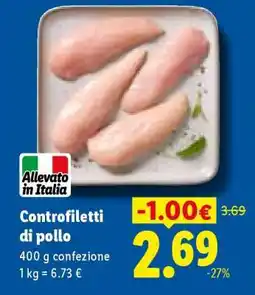 Lidl Controfiletti di pollo offerta