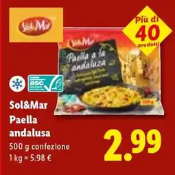 Lidl Sol&Mar Paella andalusa offerta
