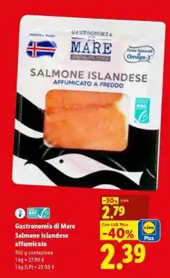Lidl Gastronomia Di Mare Salmone islandese affumicato offerta