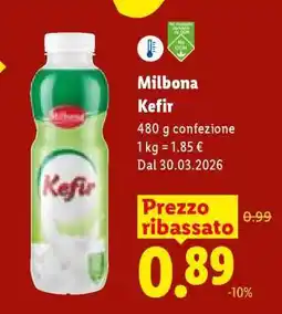 Lidl Milbona Kefir offerta