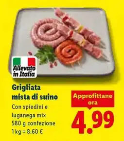Lidl Grigliata mista di suino offerta