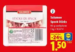 Lidl Salumeo Speck sticks offerta