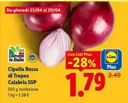 Lidl Cipolla Rossa di Tropea Calabria IGP offerta