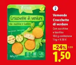 Lidl Vemondo Crocchette di verdure offerta