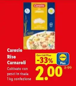 Lidl Carosio Riso Carnaroli offerta