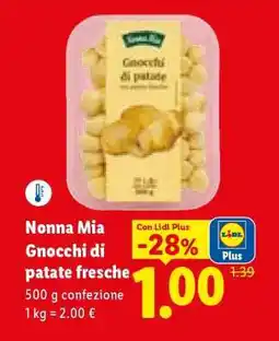 Lidl Nonna Mia Gnocchi di patate fresche offerta