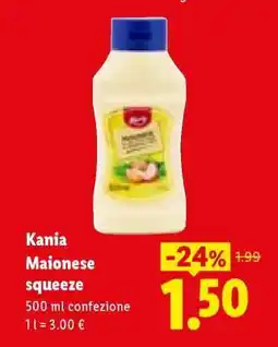 Lidl Kania Maionese squeeze offerta