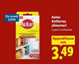 Lidl Autan Antitarme alimentari offerta