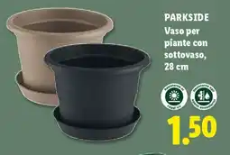 Lidl PARKSIDE Vaso per piante con sottovaso, 28 cm offerta