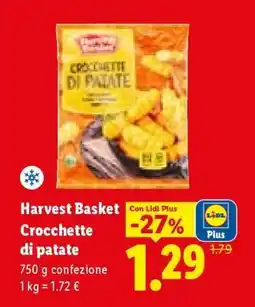 Lidl Harvest Basket Crocchette di patate offerta