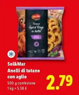 Lidl Sol&Mar Anelli di totano con aglio offerta