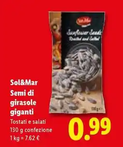 Lidl Sol&Mar Semi di girasole giganti offerta