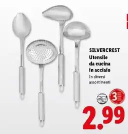 Lidl SILVERCREST Utensile da cucina in acciaio offerta