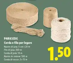 Lidl PARKSIDE Corda o filo per legare offerta