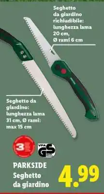 Lidl PARKSIDE Seghetto da giardino offerta