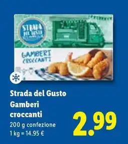 Lidl Strada del Gusto Gamberi croccanti offerta