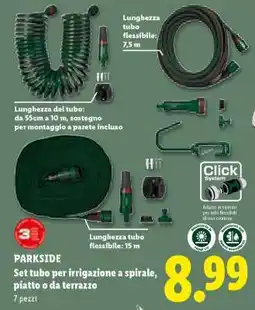 Lidl PARKSIDE Set tubo per irrigazione offerta