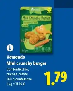 Lidl Vemondo Mini Crunchy Burger offerta