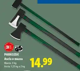 Lidl PARKSIDE Ascia o mazza offerta