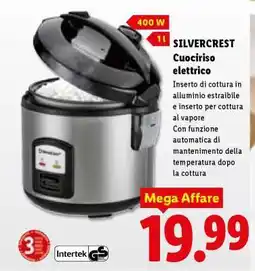 Lidl Silvercrest Cuociriso elettrico offerta
